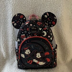 Loungefly Disney Halloween Mickey and Minnie Backpack